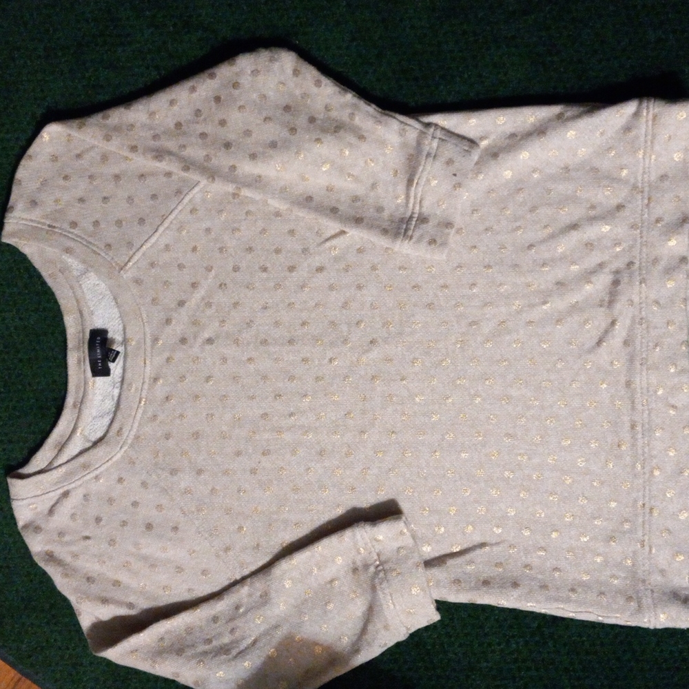Gold polka dot sweater